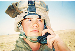 Cpl. William Woods on duty in Iraq